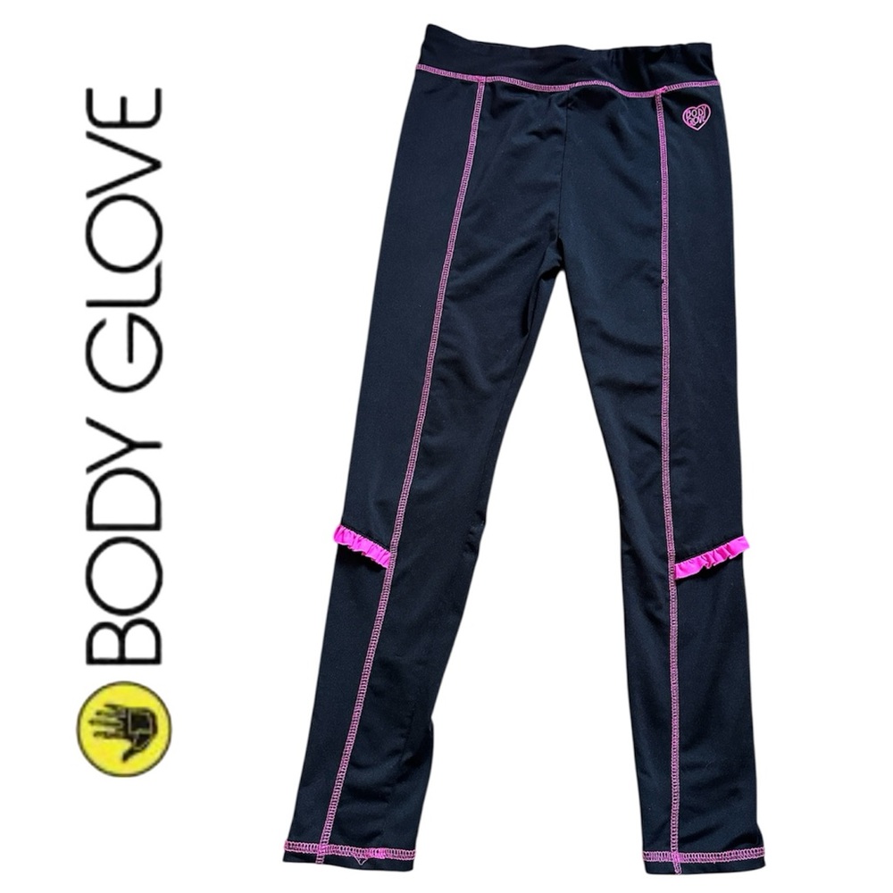 Body Glove Kids Active Leggings with Pink Trim 12yrs